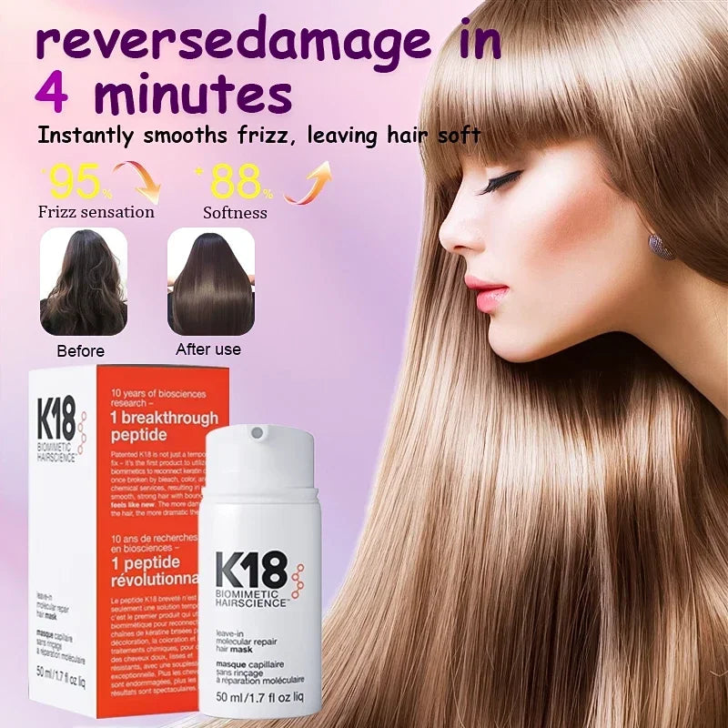 K18 Hair Mask: Repair & Revive Damaged Hair