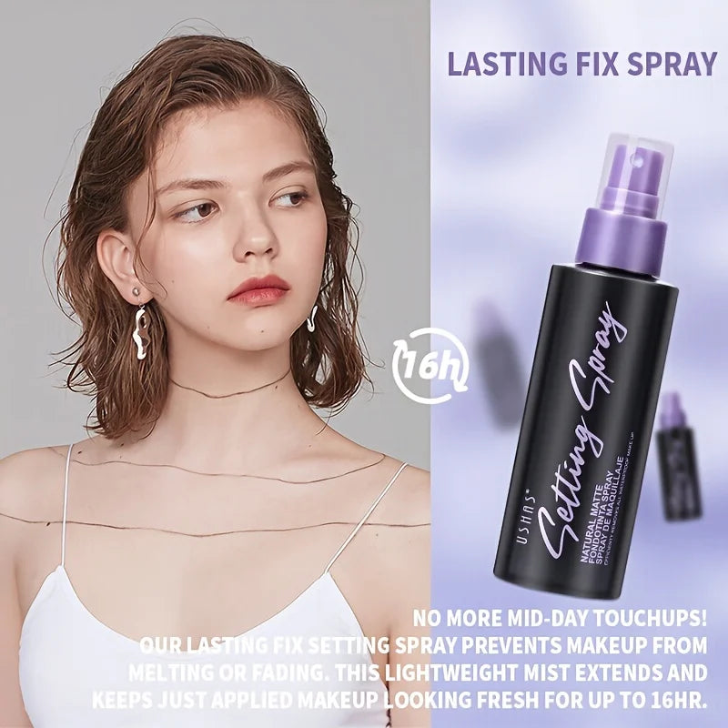 USHAS Waterproof Setting Spray - LongLasting Matte Finish