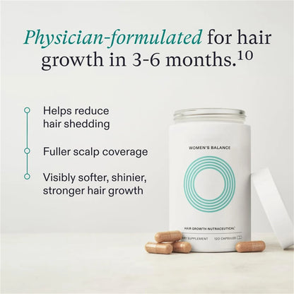 Women's Hair Growth Supplements 45+ - Thicker, Fuller Hair