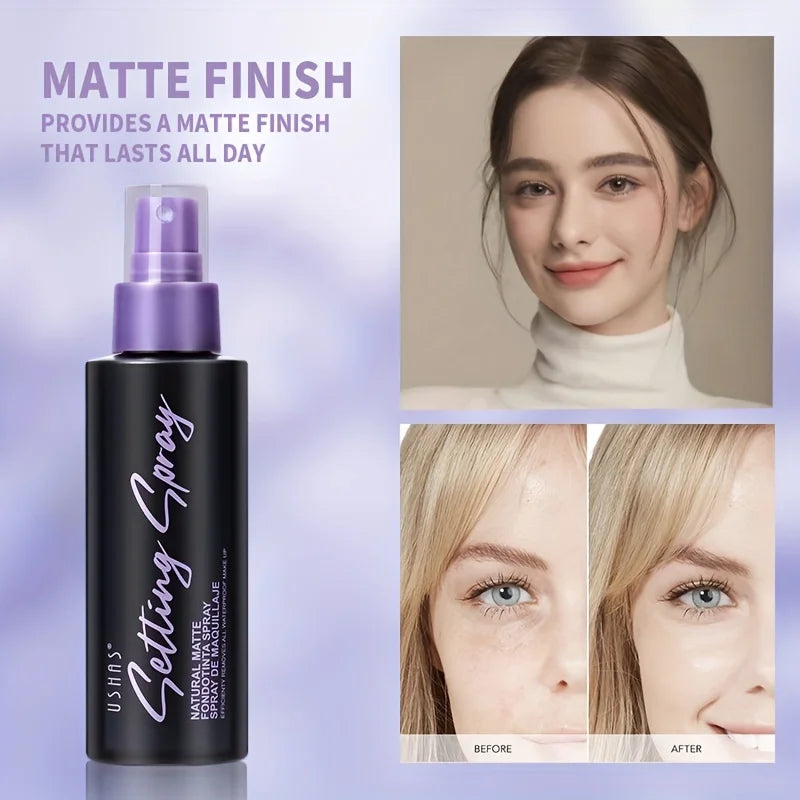 USHAS Waterproof Setting Spray - LongLasting Matte Finish